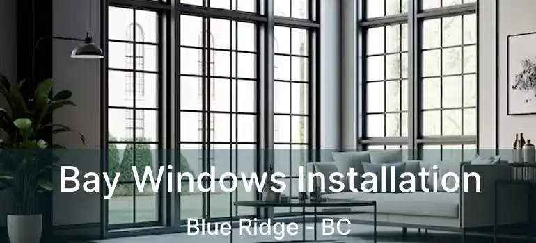 Bay Windows Installation Blue Ridge - BC
