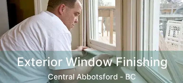 Exterior Window Finishing Central Abbotsford - BC