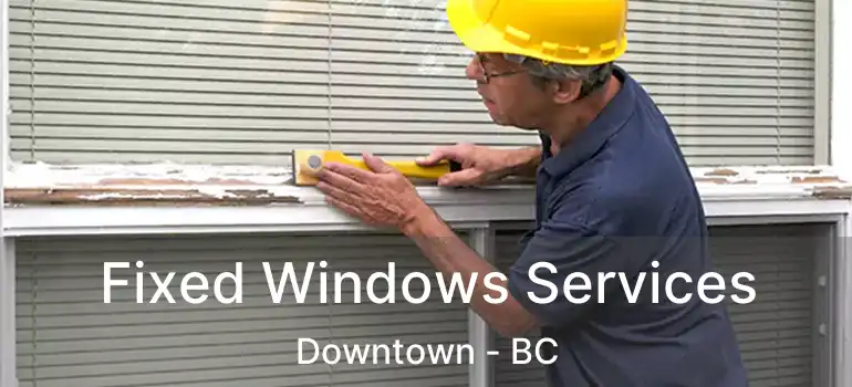 Fixed Windows Services Downtown - BC