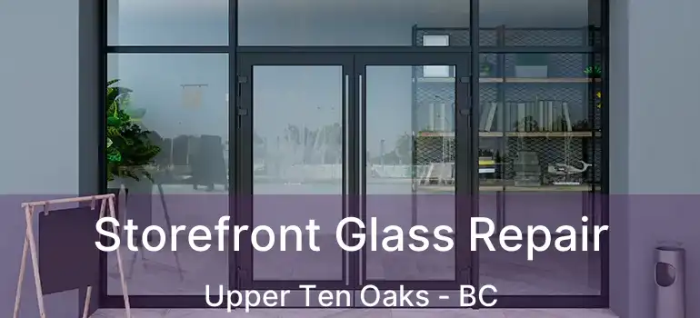 Storefront Glass Repair Upper Ten Oaks - BC