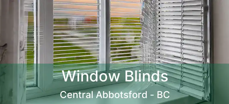 Window Blinds Central Abbotsford - BC