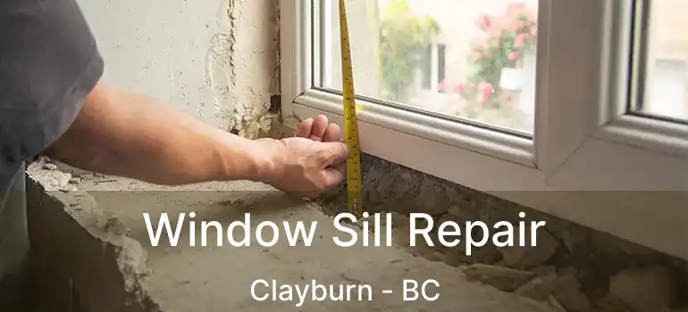Window Sill Repair Clayburn - BC